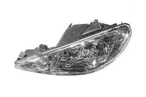 Koplamp links-