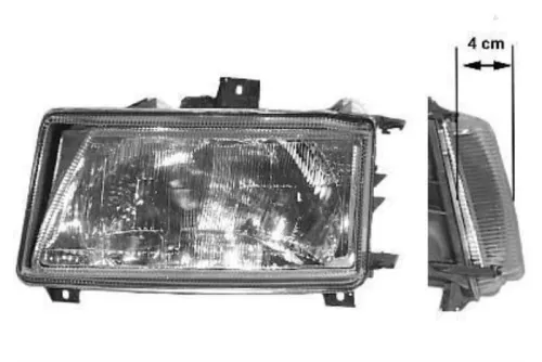 Koplamp links-