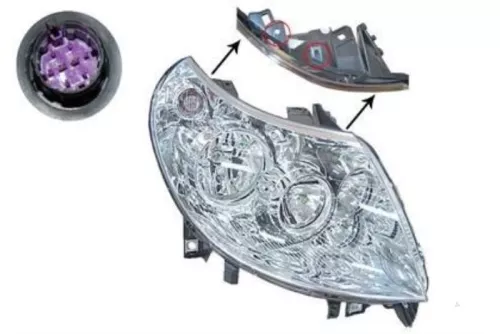 Koplamp rechts-