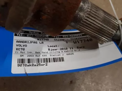 Aandrijfas links-achter Volvo  tf80sc