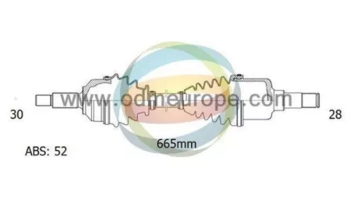 Aandrijfas links-voor Hyundai 495002b320