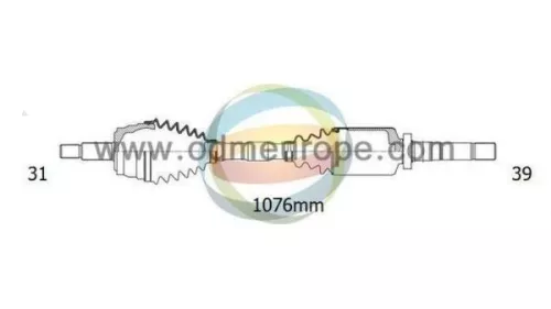 Aandrijfas rechts-voor Opel 18292390