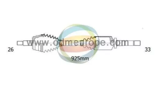 Aandrijfas rechts-voor Mini 18342080