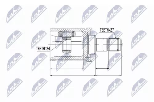 Homokineet reparatie set, aandrijfas