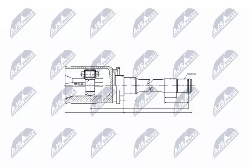 Homokineet reparatie set, aandrijfas