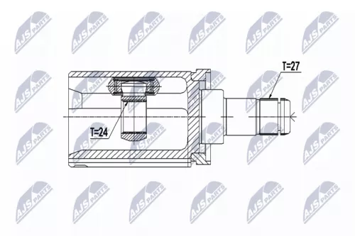 Homokineet reparatie set, aandrijfas