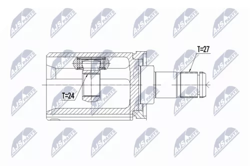 Homokineet reparatie set, aandrijfas