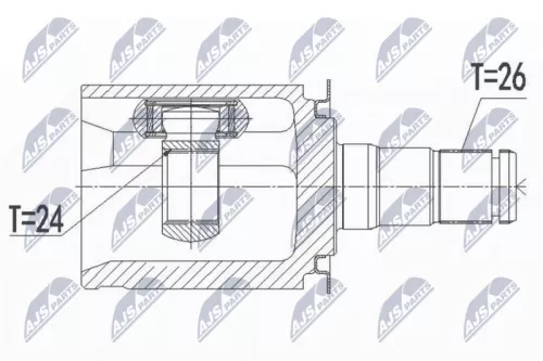 Homokineet reparatie set, aandrijfas