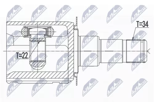 Homokineet reparatie set, aandrijfas