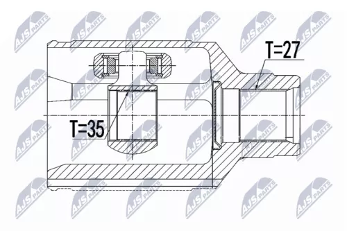 Homokineet reparatie set, aandrijfas