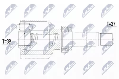 Homokineet reparatie set, aandrijfas