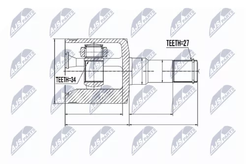 Homokineet reparatie set, aandrijfas