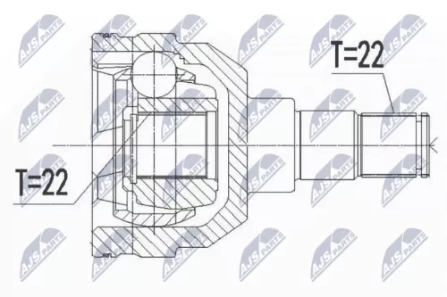 Homokineet reparatie set, aandrijfas