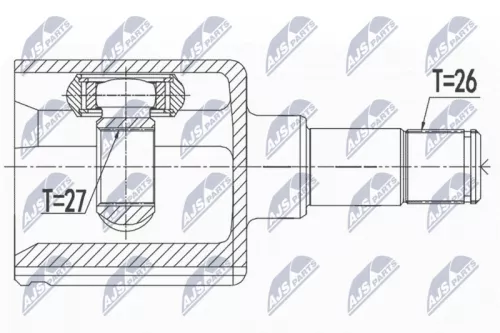 Homokineet reparatie set, aandrijfas