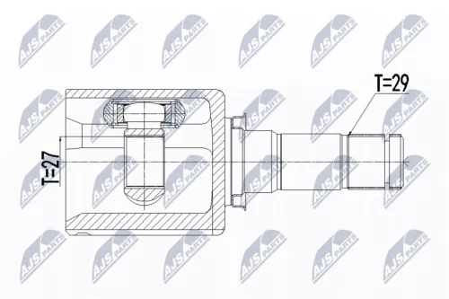 Homokineet reparatie set, aandrijfas