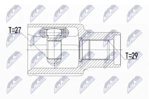 Homokineet reparatie set, aandrijfas