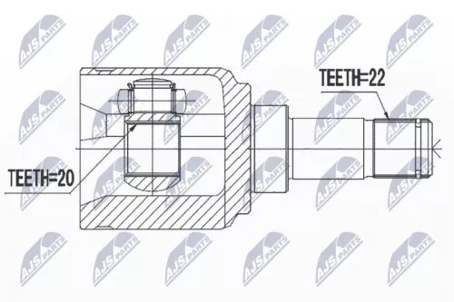 Homokineet reparatie set, aandrijfas