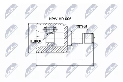 Homokineet reparatie set, aandrijfas