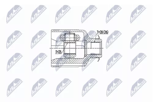 Homokineet reparatie set, aandrijfas