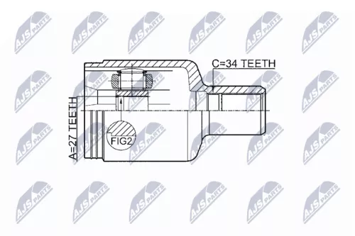 Homokineet reparatie set, aandrijfas
