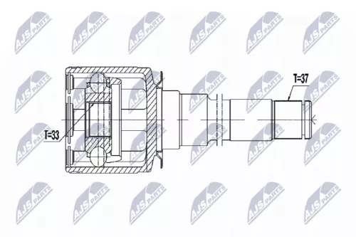 Homokineet reparatie set, aandrijfas