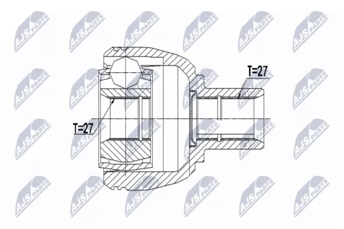 Homokineet reparatie set, aandrijfas