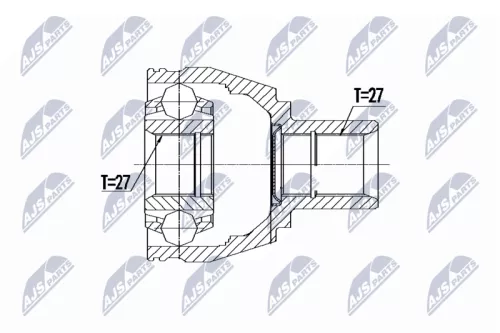 Homokineet reparatie set, aandrijfas