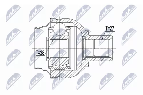 Homokineet reparatie set, aandrijfas
