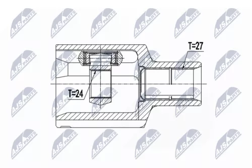 Homokineet reparatie set, aandrijfas