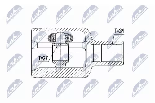Homokineet reparatie set, aandrijfas