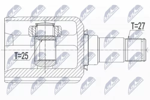 Homokineet reparatie set, aandrijfas