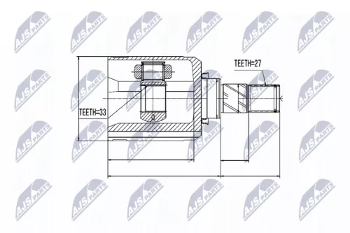 Homokineet reparatie set, aandrijfas