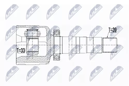 Homokineet reparatie set, aandrijfas