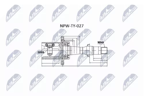 Homokineet reparatie set, aandrijfas