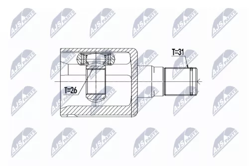 Homokineet reparatie set, aandrijfas