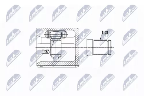 Homokineet reparatie set, aandrijfas