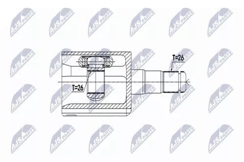 Homokineet reparatie set, aandrijfas