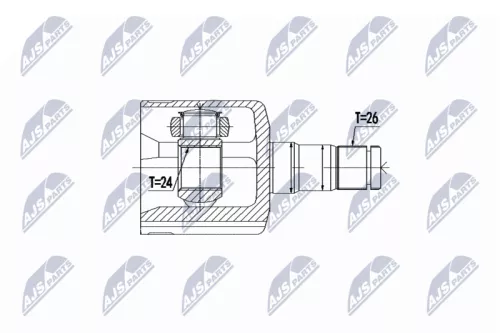 Homokineet reparatie set, aandrijfas