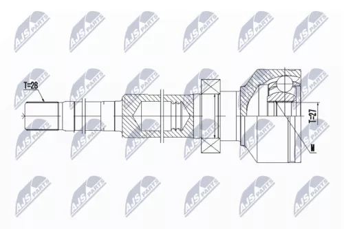 Homokineet reparatie set, aandrijfas