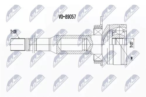 Homokineet reparatie set, aandrijfas