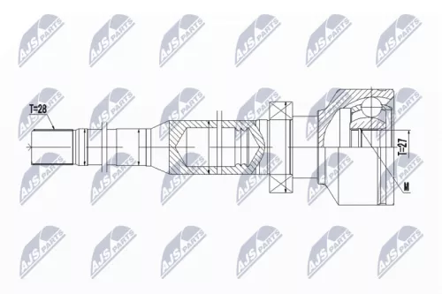 Homokineet reparatie set, aandrijfas
