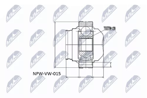 Homokineet reparatie set, aandrijfas