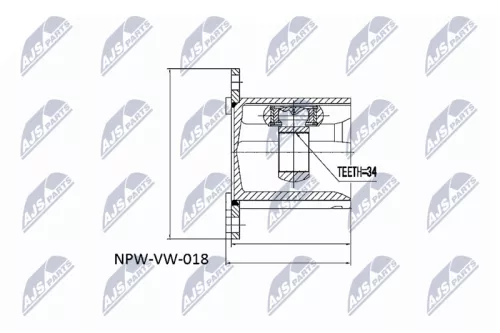 Homokineet reparatie set, aandrijfas