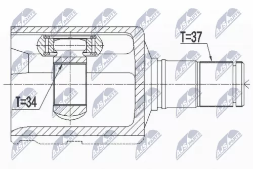 Homokineet reparatie set, aandrijfas