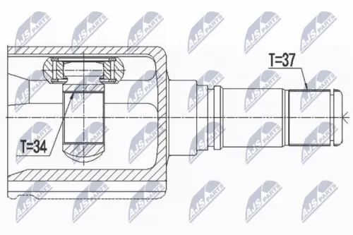 Homokineet reparatie set, aandrijfas