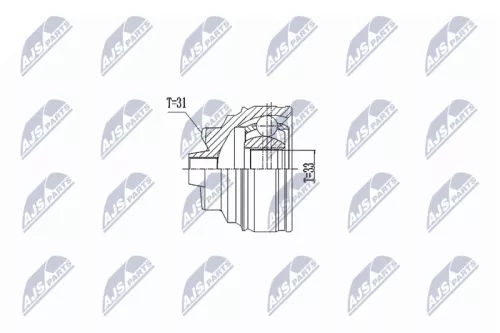 Homokineet reparatie set, aandrijfas