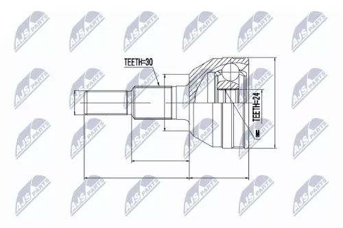 Homokineet reparatie set, aandrijfas