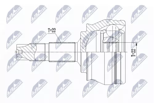 Homokineet reparatie set, aandrijfas