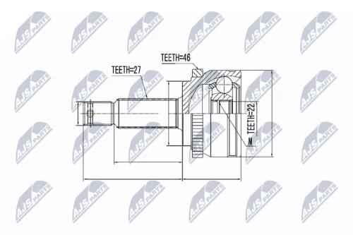Homokineet reparatie set, aandrijfas