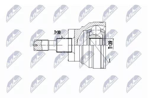 Homokineet reparatie set, aandrijfas